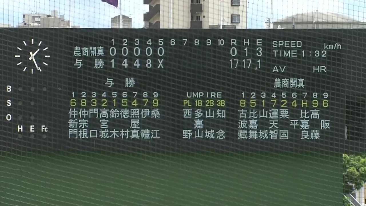 南部農林・南部商業・開邦・真和志 0 - 17 与勝