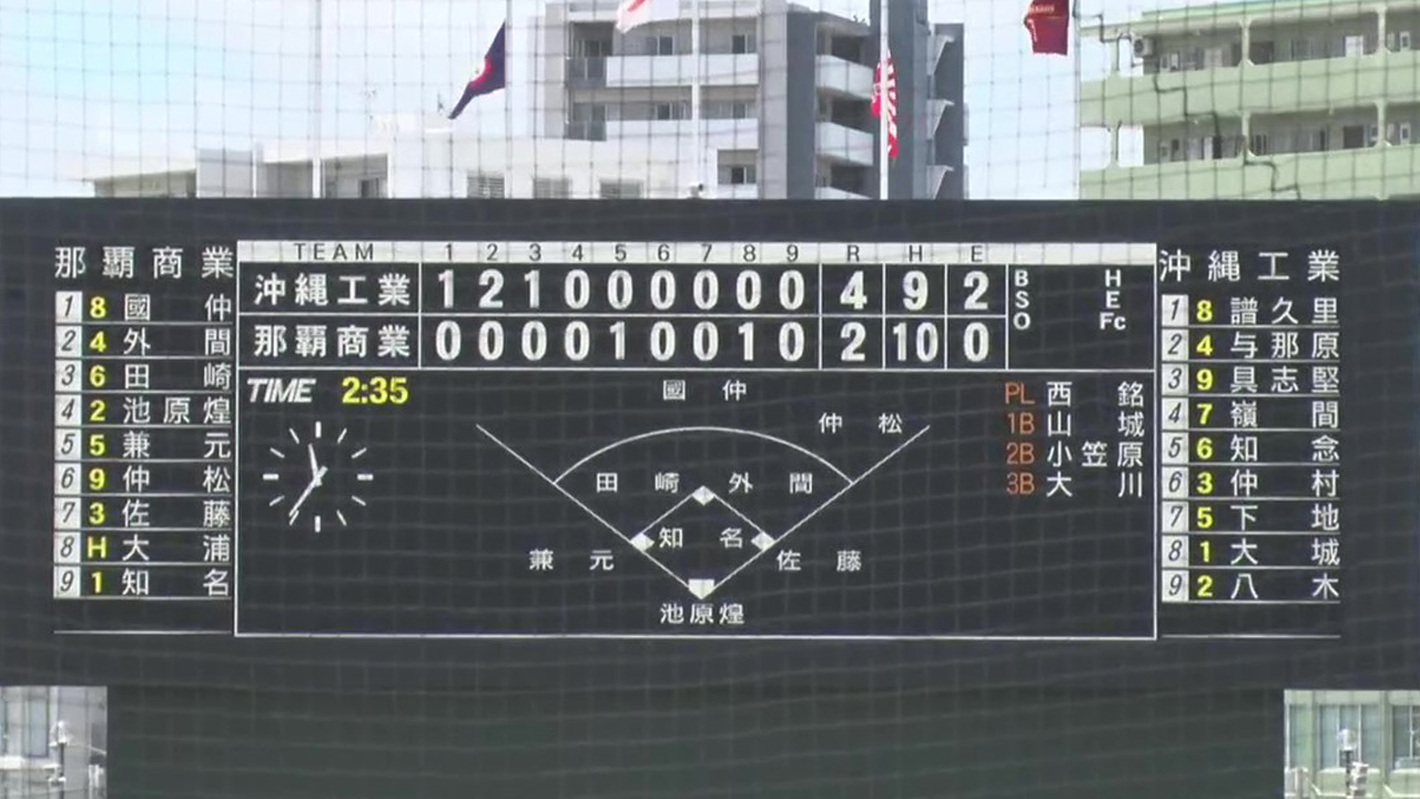 沖縄工業 4 - 2 那覇商業