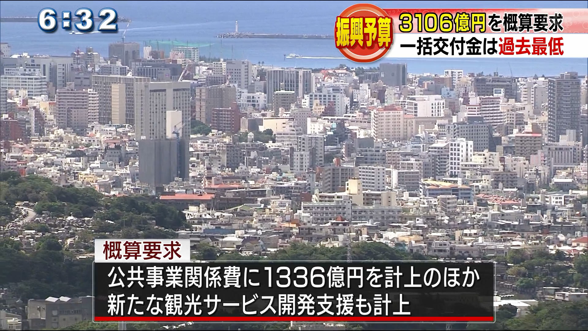 来年度沖縄関連予算　総額３１０６億円を概算要求