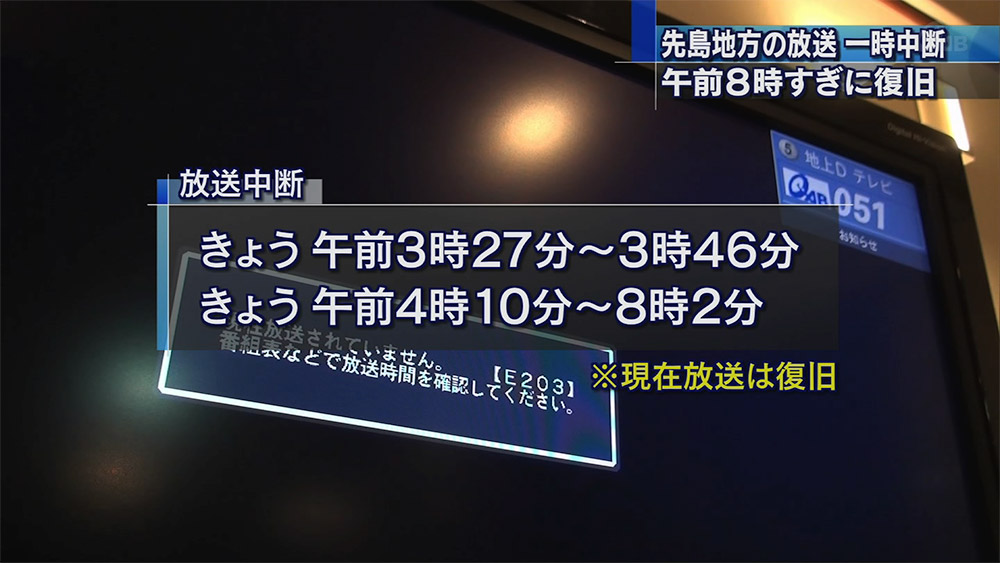 放送中断のお詫びと復旧のお知らせ Qab News Headline