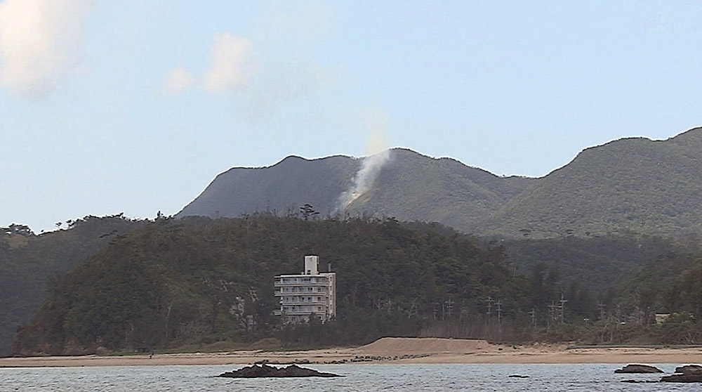 キャンプシュワブで山火事