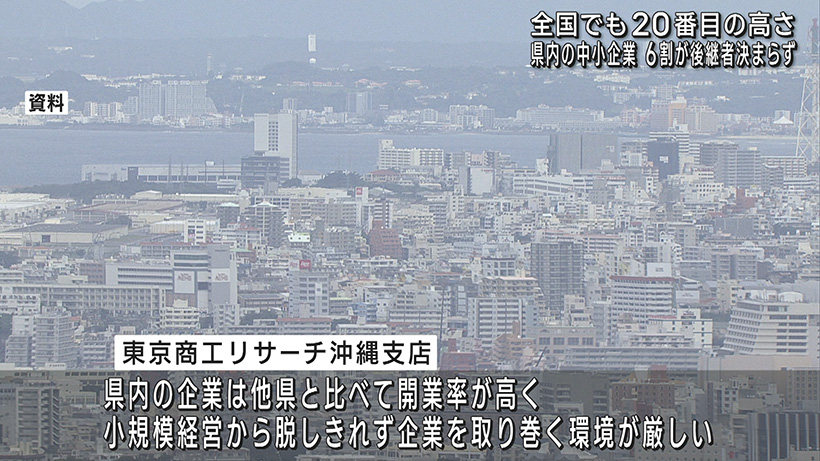 県内の中小企業 6割が後継者決まらず