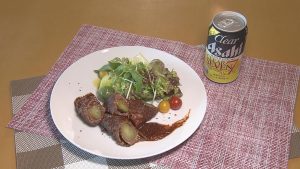 和牛肉のピクルス巻き